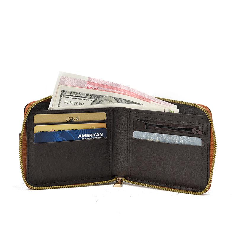 Men's Retro Zipper Wallet: Multi-Card Slots & Large Capacity