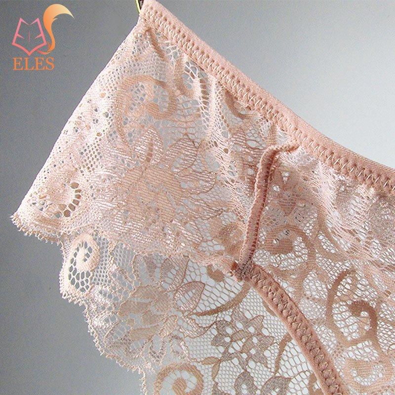 Womem Sexy Lace Panties Floral Hollow Soft Comfort Briefs Lingerie Underwear 3 Pieces