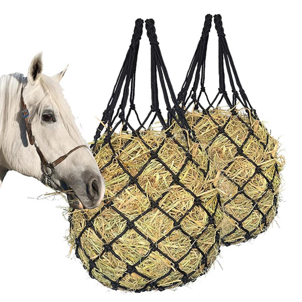 Heulagertasche Pferd Schaf Ställe Langsame Fütterung Heunetz Haustier Heutaschen Outdoor Heulagertasche Langsame Fütterung Heunetz