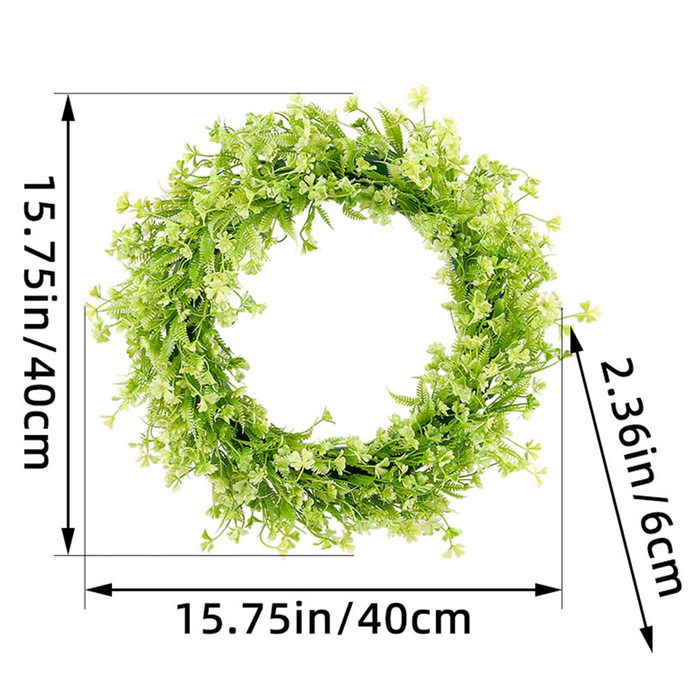 Spring Artificial Wreath for Front Door Living Room Bedroom and Office Use Designed with Detailed Botanical Elements