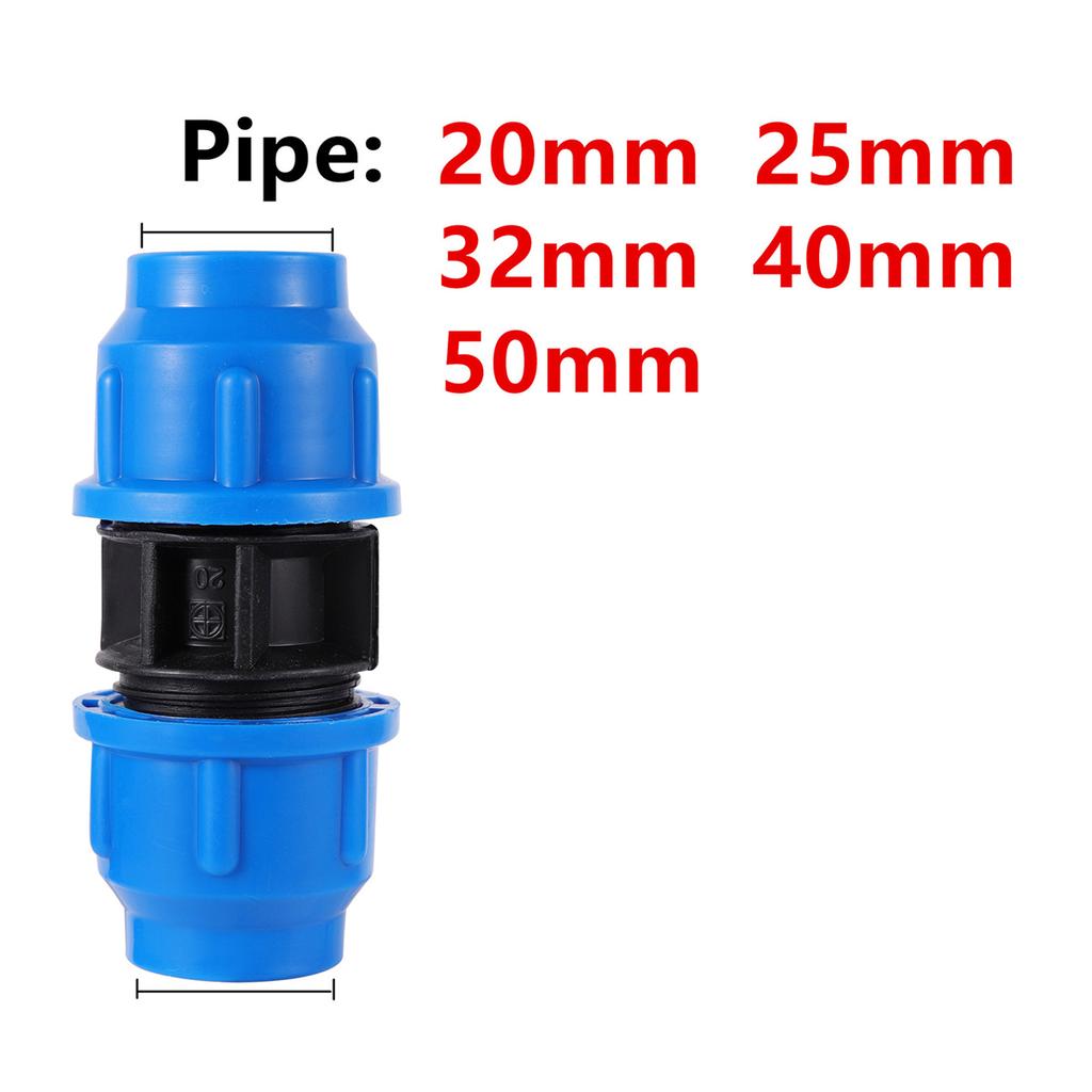 PVC PE Tube Tap Water Splitter 20/25/32/40/50mm Plastic Quick Valve Connector Garden Lawn Orchard Irrigation Water Pipe Fittings