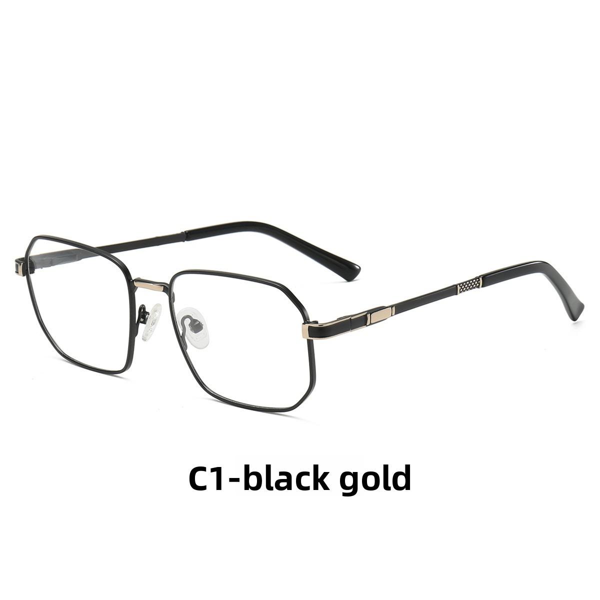 

54-18 New classic business men s double beam anti-blue light reading glasses glasses frame myopia prescription has degree Anti blue light 0