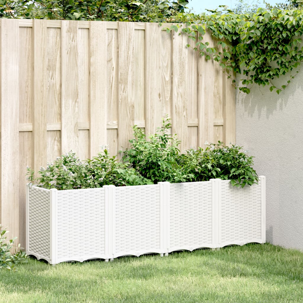 Planter Box White 160x40x53 Cm PP