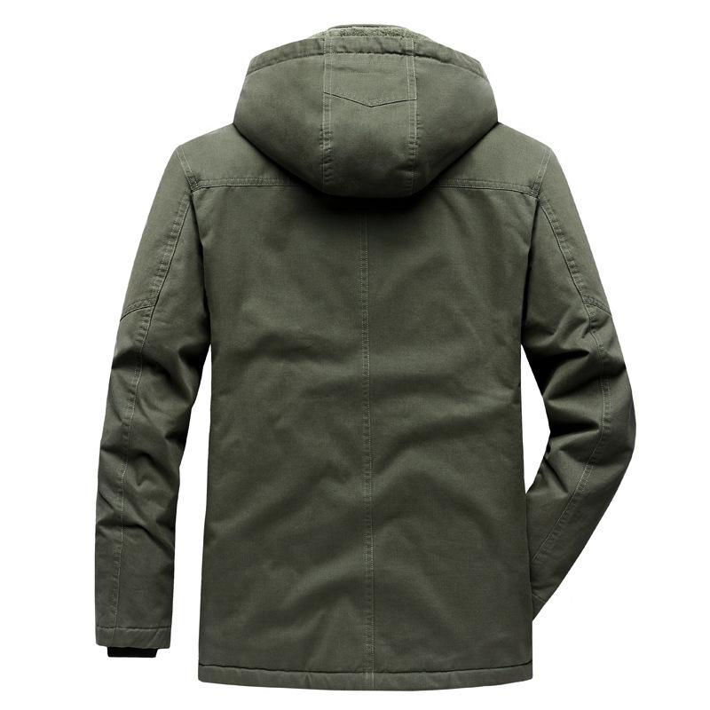 Autumn and winter new 2025 cotton jacket men's mid-length winter jacket winter plus size casual cotton jacket men's trendy cotton clothes