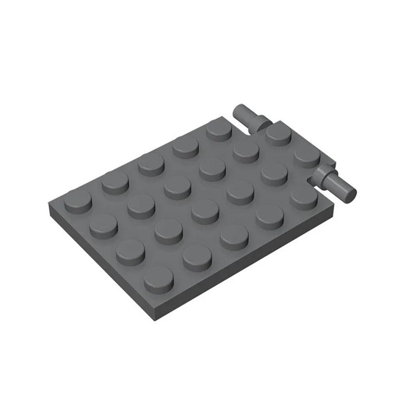 

92099 Plate Modified 4 x 6 with Trap Door Hinge Bricks Collections Bulk Modular GBC Toy For Technical MOC Buildings Blocks темно серый