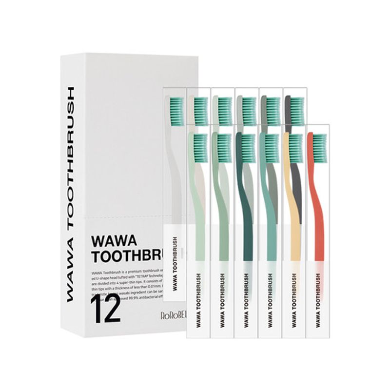 Lorobel Premium Wawa Toothbrush (Tetramo) 12-pack