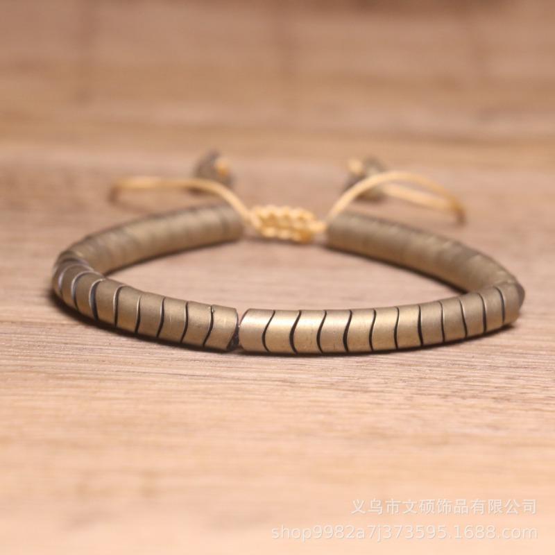 Matte Gradient Disc Beaded Wrap Bracelet – Boho Multilayer Waterproof Jewelry, Casual Stackable Gift for Women