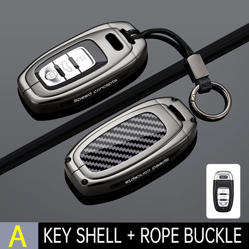 Zinc alloy Car Remote Key Case Cover Shell for A5 A6 C7 A7 A8 Q3Q5 Q7 S4S6 S7 S8 R8 TT A1 A3 8V A4 B8 B9 Holder Accessories