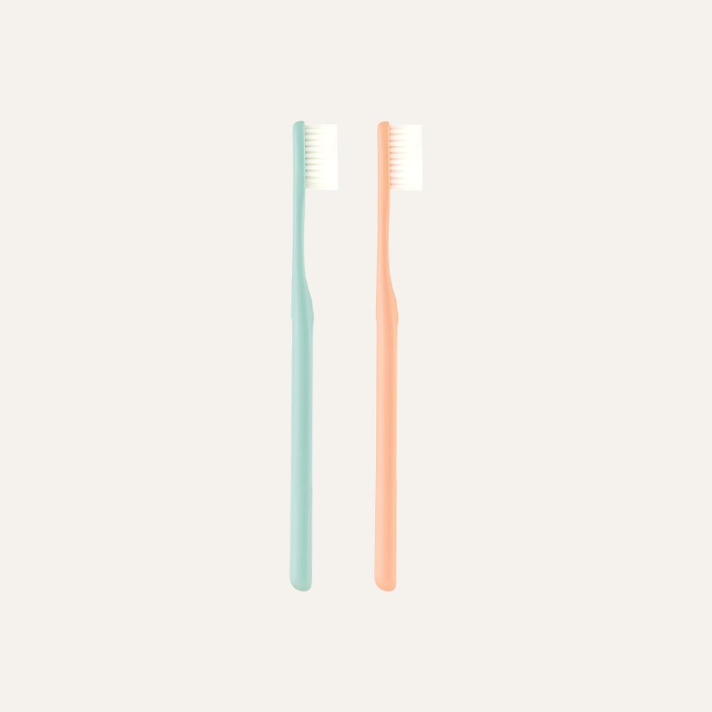 Tiger Lab Antibacterial Fine Bristle Toothbrush 1P Cozy Coral