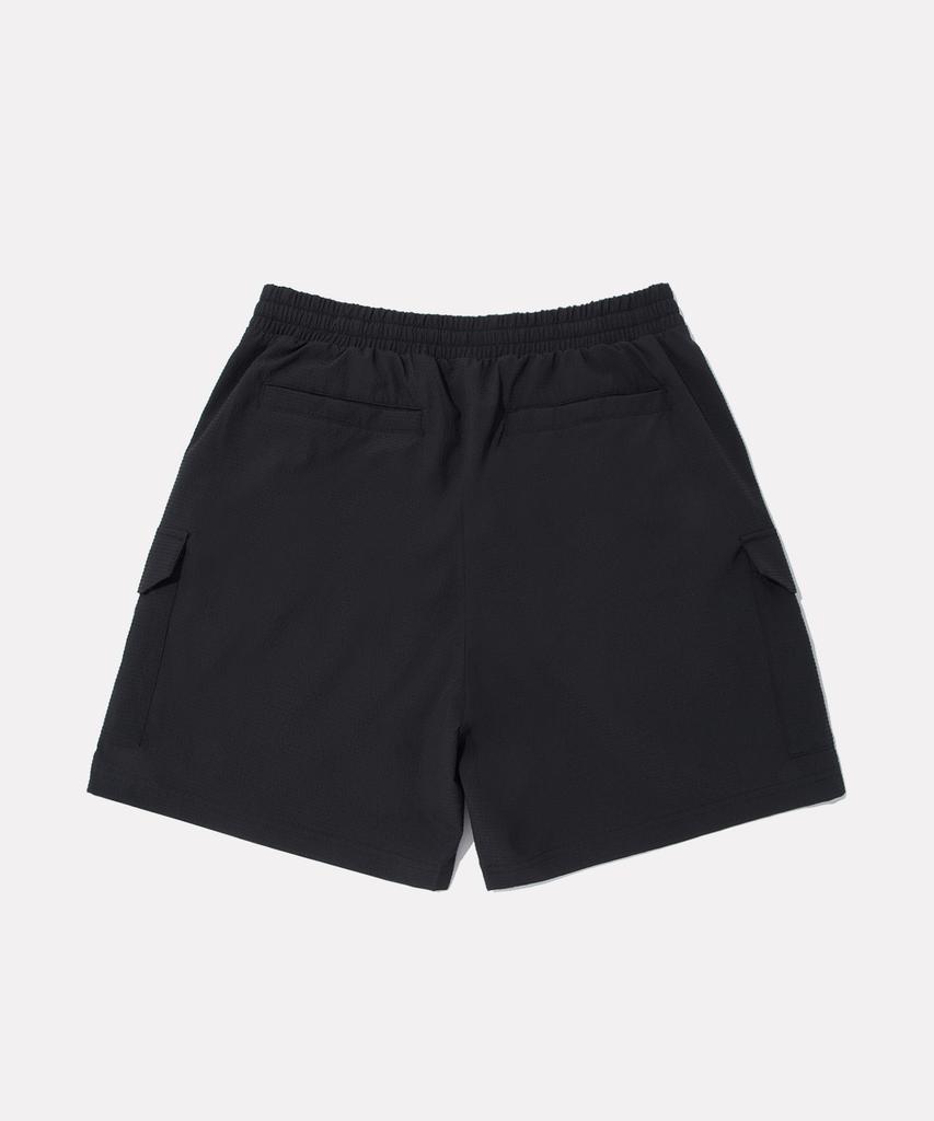 Reebok Seersucker Cargo Shorts - Black