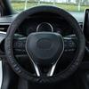 Universal Car Steering Wheel Cover, Carbon Fiber Elastic, Wear-resistant, Non-slip, No Inner Ring, for Car