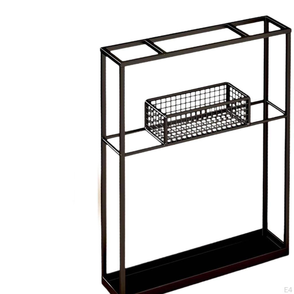 Badminton Racket Holder Floor Stand for Tennis Equipment 40cmx9cmx50cm