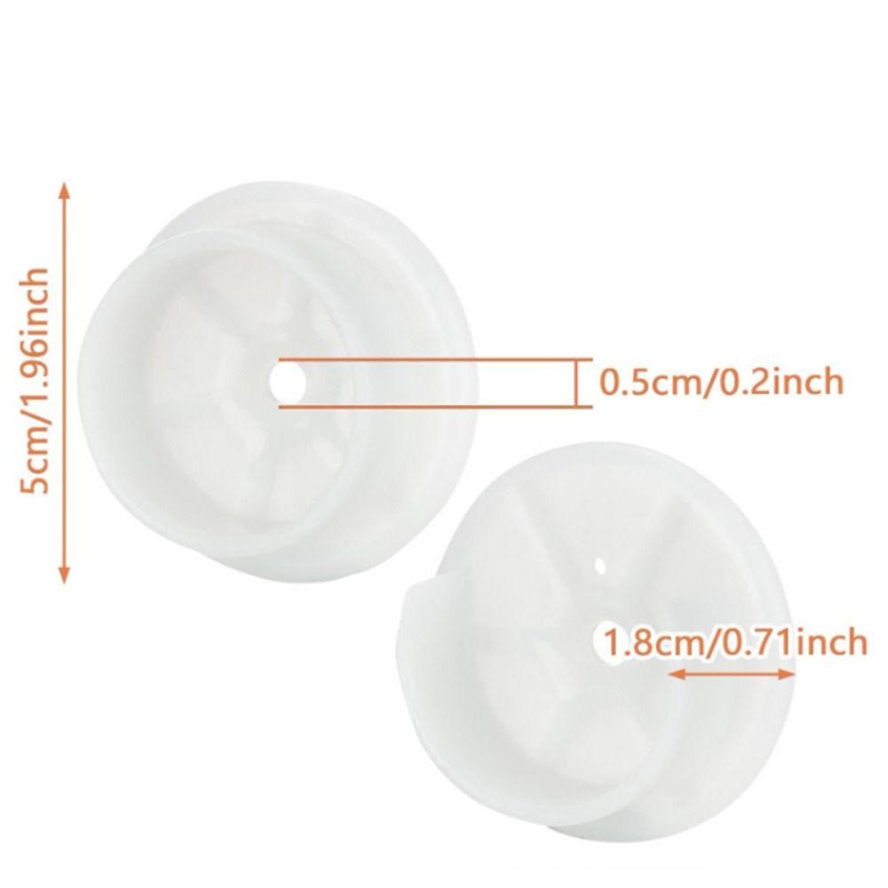2Pairs Solid Plastic Closet Pole Sockets With Screws Wardrobe Tube Support  Closet Organization