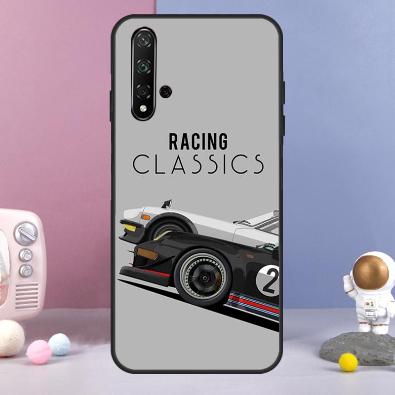 Racing Stripes racer Car For Huawei Nova 3i 7i 8i 11i 12i 9 10 SE Y60 Y61 Y70 Y72 Y73 Y90 Y91 P20 P40 P30 Lite Case
