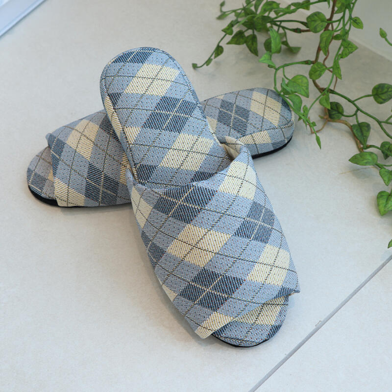 Retro Jacquard Indoor Heel Slippers, Choose One of 5 Colors