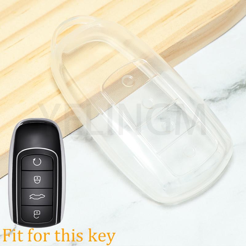 Tpu Transparent Car Remote Key Case Cover For Chery Tiggo 8Plus Tiggo 8 New 5 Plus 7Pro Max Omoda 5 C5 Accessories Protector