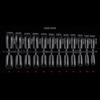 24 Pcs Glittering Press On Nail Long False Nail Lovely Stars Stick On Nail Gradient Artificial Nail
