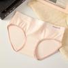 "80-Count Xinjiang Cotton Antibacterial Women's Mid-Waist Briefs - Pure Cotton, Long Crotch, Comfortable Macaron Colors"
