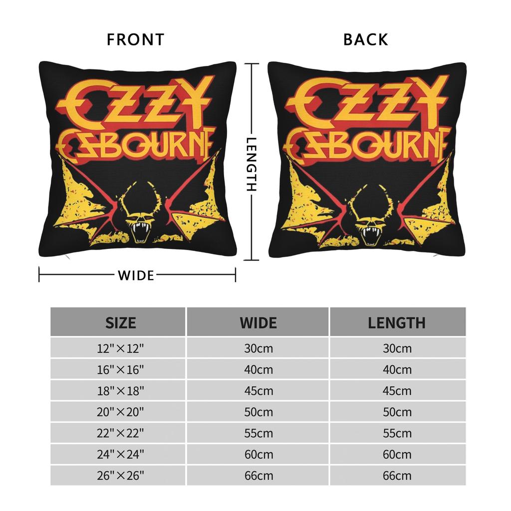 Pillow Case Ozzy Osbourne Comfy Pillow Cover For Sofa Home Decoration Kawaii Pillowcases