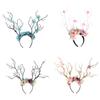 10Pcs Deer Antler Flower Crowns Headbands Tree Branches Headbands Antlers Headbands Cosplay Headdress Hair Accessories