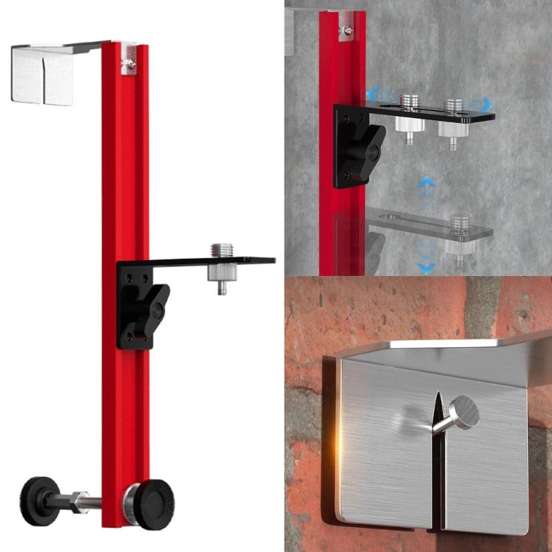 Wall Mount Level Bracket Adjustable High Precise Aluminum Alloy Suitable for Home Renovations and Construction Projects