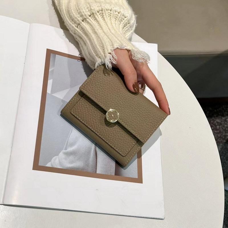 Fashion First-layer Cowhide Women's Wallet 2026 New Large-capacity Leather Multi-card Wallet Solid Color Change Bag