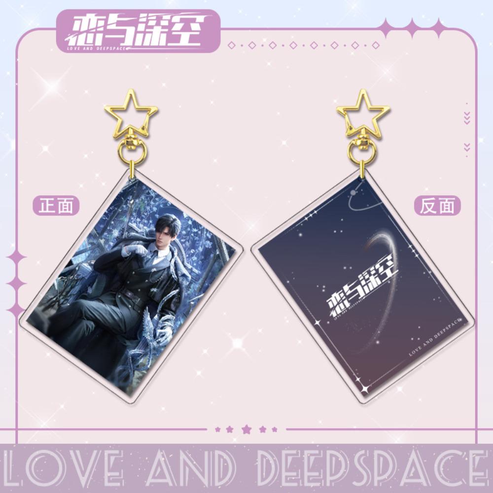

Love and Deepspace Q Version Anime Keychain Xavier Zayne Rafayel Acrylic Shen Xinghui Li Shen Qi Yu Bag Star Pendent Decor Doll