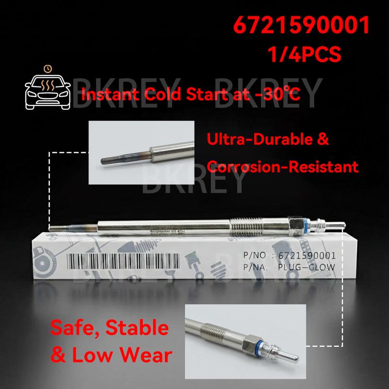 1/4pcs 6721590001 New Genuine Glow Plug For Ssangyong Rodius II Korando C New Actyon D22F 2.2 2015 2016 2017-2023 A6721590001