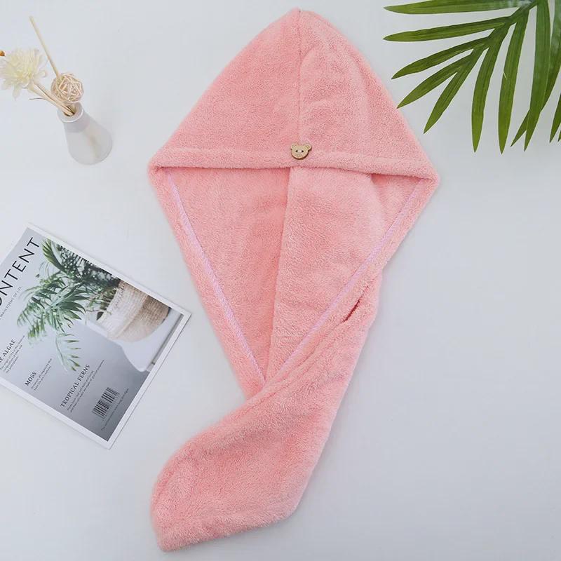 Women's Double-Layer Quick-Dry Hair Towel - Absorbent, Thickened Cap for Long Hair with Headband.