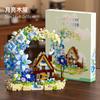 flowers house moc building blocks Toy for adults Building Clamping Blocks Bricks Toys for children Gift mini blocks construction
