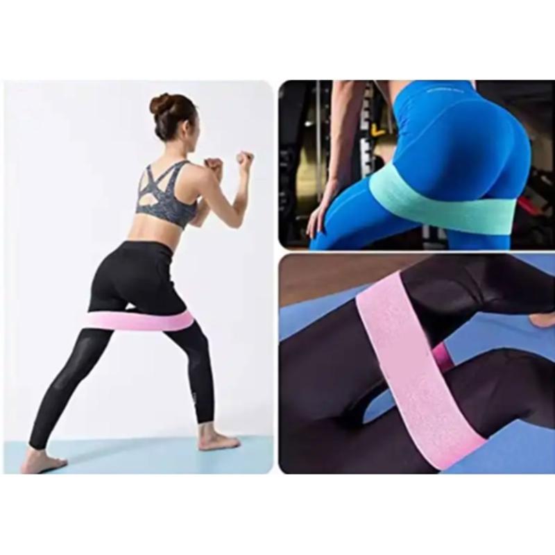 High Elasticities Band Wide Nonslip Multiple Strength Level Printed Workout Guide Silicones Exercise Belt Training