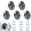 Korea EU Plug Adapter 16A 250V Travel Adapter Converter 2 Round Socket High Quality Universal AU US UK CN To EU KR Wall Socket