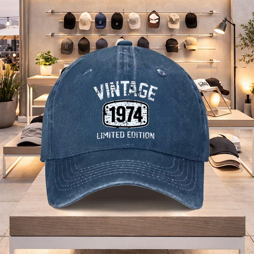 Vintage Limited Edition Baseball Cap Retro Adjustable Snapback Unisex Casual Sports Hat for Unisex Women