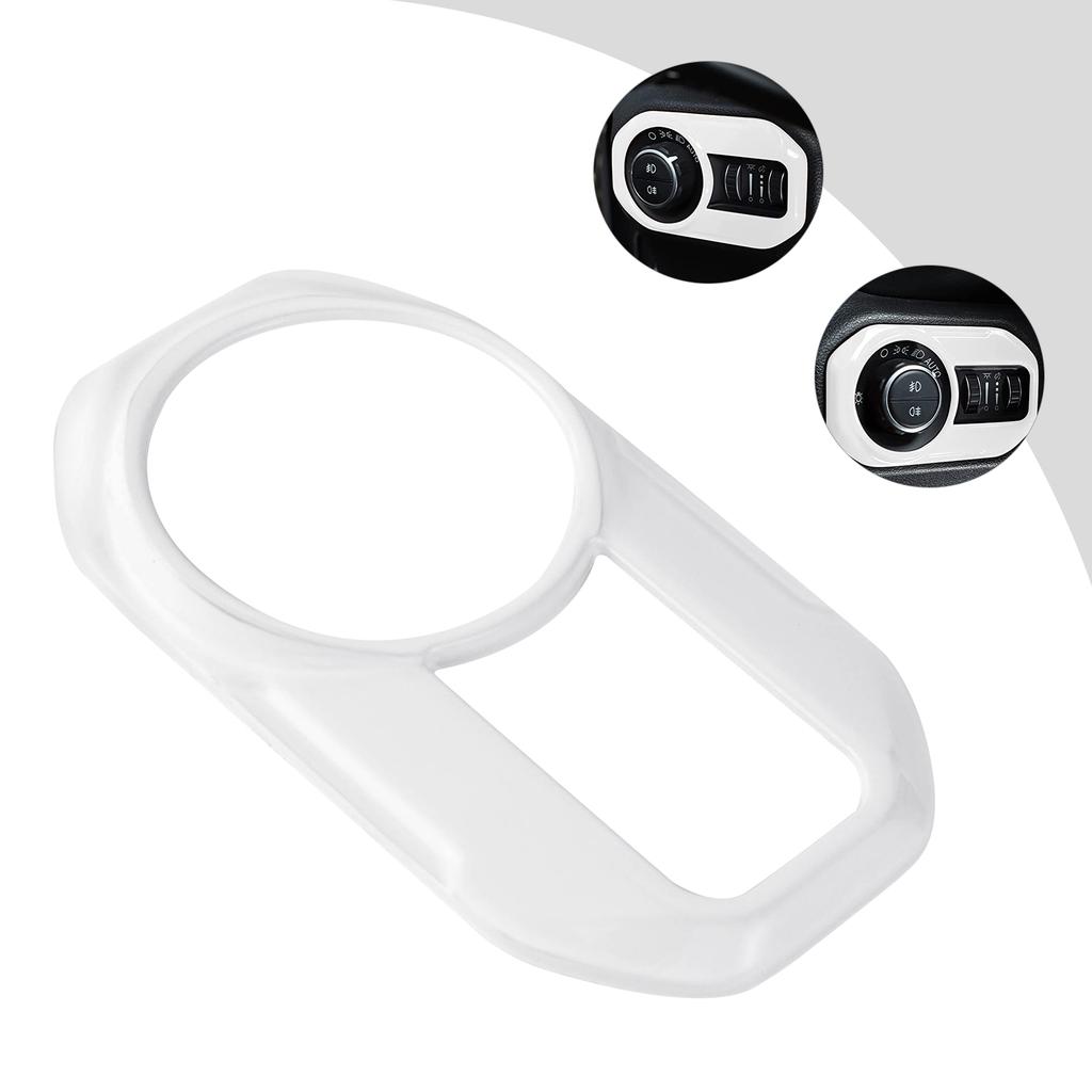 Car Headlight Lamp Switch Button Decoration Cover Trim Stickers for Jeep Wrangler JL 2018-2025, for Jeep Gladiator JT 2020-2025