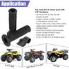 7/8 Handlebar Grips Rubber ATV Handle Grips Replacement For Rancher 350 420 FourTrax 200 300 Recon 250 Sportrax 250EX 300EX 400EX Foreman 400 Artic