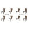 4/6/8pc Plastic Dining Chair Covers with Backrest PVC Transparent Chair Cover Quality Kitchen Protective Chair Covers Dust-Proof