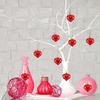 12pcs Valentine's Day Heart Ornaments - 1.77" Electroplated Love Charms for Wedding, Anniversary, Engagement & Family Gatherings
