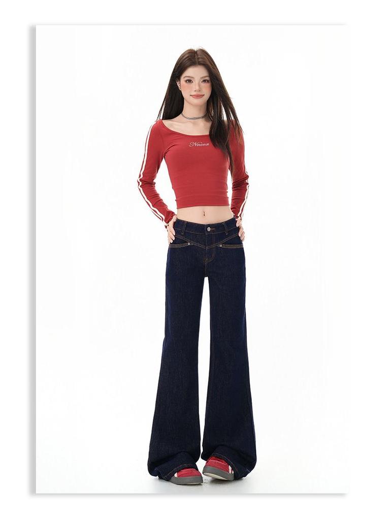 Women's Low Waist Micro Flare Jeans - Autumn 2025 Spicy Girl Collection