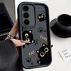 Cute Black Cat Print Casing For Motorola Moto Edge 50 Neo Ultra 70 60 50 Fusion G56 G86 E14 G75 G85 G54 G34 G84 Cover Matte