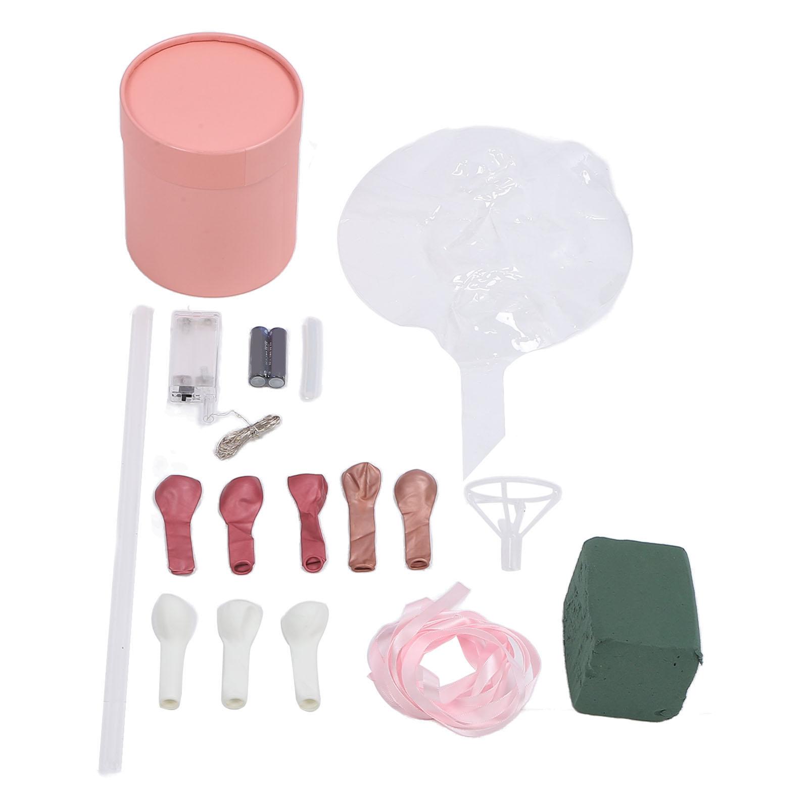 

Набор из воздушных шаров и цветов, романтическая декоративная светодиодная светящаяся коробка из воздушных шаров для празднования дня рождения Type 1