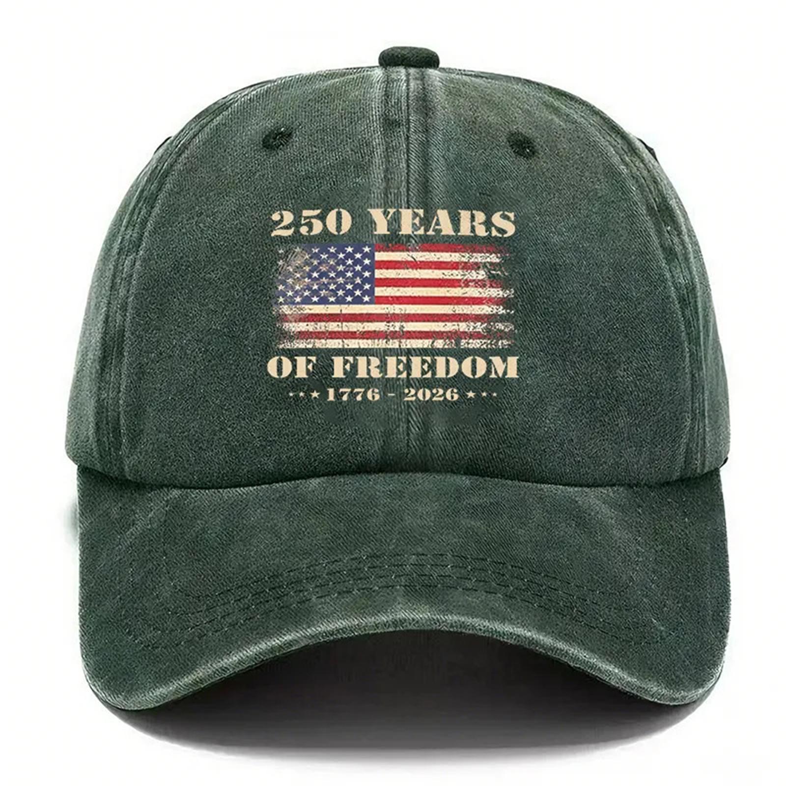 

Men s And Women s American Anniversary Commemorative Hat Baseball Hat One Size зелений
