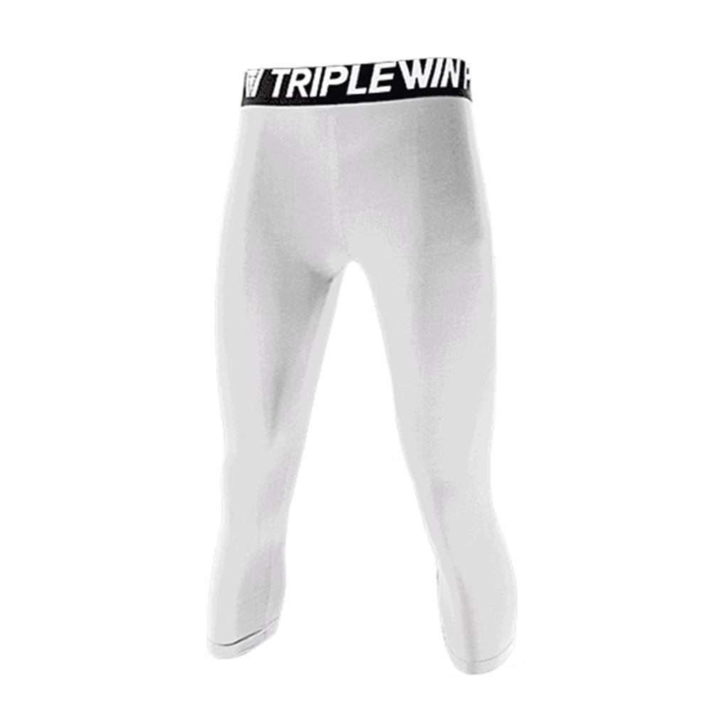 

Женский базовый слой Спортивные укороченные брюки 3/4 Гимнастика Баскетбол Футбол Леггинсы Фитнес Бег Тренировка Быстросохнущие S M L M белый