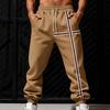 Pantalones de chándal para hombre Joggers elásticos de tiro medio con cordón ajustable Bolsillos reforzados Forro de terciopelo Pantalones deportivos para uso diario