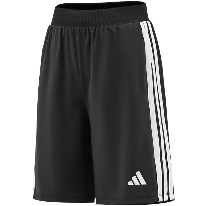 Унисекс спортивные шорты Adidas для детей с 3 полосками, быстросохнущие 152