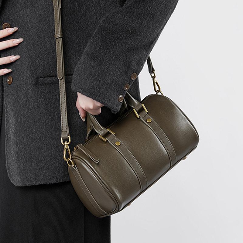 Echtes Leder Kleine Schulter Umhängetaschen Für Frauen Trend Designer Top Griff Kissen Damen Handtaschen