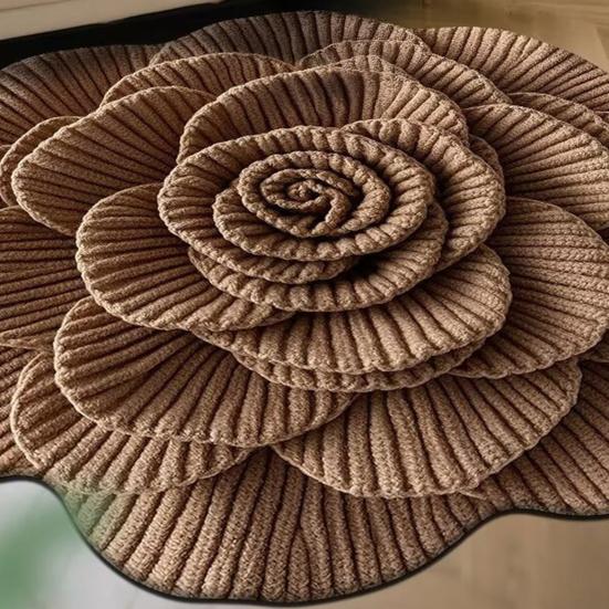 Килимок для підлоги Нековзкий Килим з квітковим візерунком 3D Реалістичний візерунок Килимок для ванної Супервбираючий Килимок для душу Швидкосохнучий М'який килим