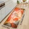 Beautiful Leaf Artistic Area Rug, Soft Non-Slip Machine Washable Floor Mat for Bathroom Kitchen Living Room Home Decor