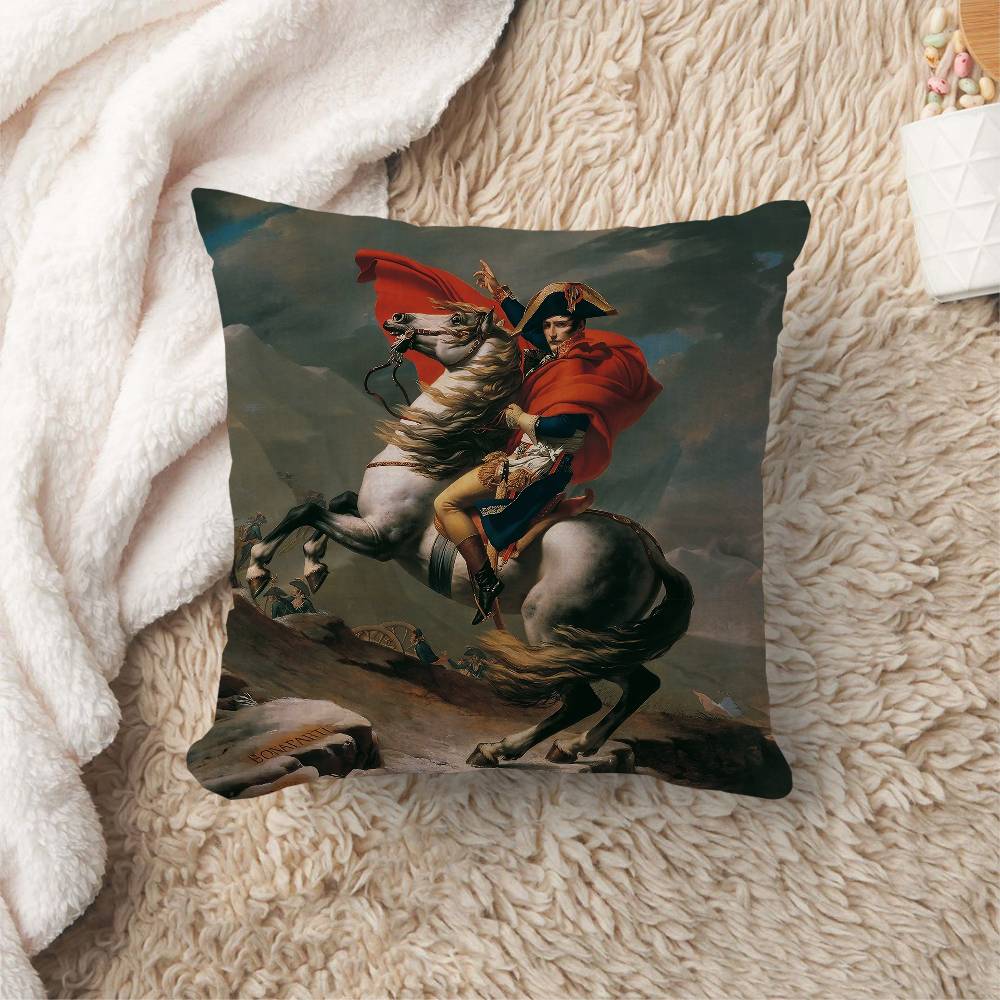 Napoleon Bonaparte Art Pillow Gifts Home Office Furnishings Bedroom Sofa Car Cushion Cover Case 45x45cm
