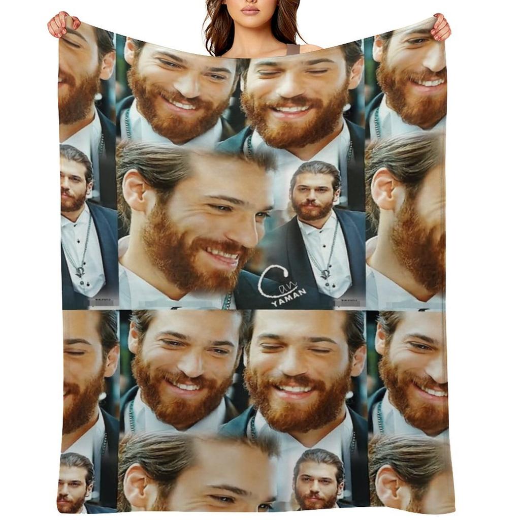 Can yaman handsome Throw Blanket Summer Travel Soft Plaid Bed covers Blankets