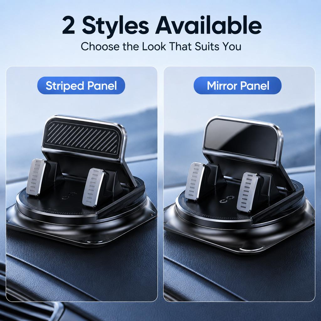 360° Rotating Car Phone Holder Super Strong Dashboard Suction for All Phones Universal Anti-Shake Car Mount Accessories